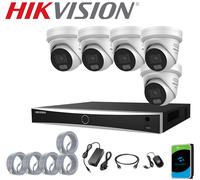 G3 Hikvision 4K NVR DS-7608NXI-K1/8P POE DS-2CD2387G3-LIS2UY/SL 8MP IP Camera