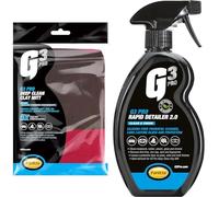 G3 Pro Deep Clean Clay Mitt (7191) [IMPORTANT - Product requires lubricant for application; use with a Detailer or Shampoo] & Rapid Detailer 2.0 (7258) 500 ml
