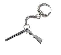 G33 Broken Shotgun made of fine English Pewter on a snake keyring Handmade with prideindetails gift packed handmade in sheffield