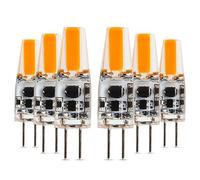 G4 4W 300-400LM LED COB Decorative Warm White Cool White Natural White LED Bi-pin Lights AC 12V/DC 12-24V (6PCS) (Size : Warm White) (Cold White)