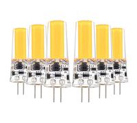 G4 5W 400-500 lm LED COB Decorative Warm White Cool White LED Bi-pin Lights AC 12V DC 12-24V (6PCS) (Size : Warm White) (Cold White)