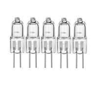 G4 Clear Halogen Bulb 6V 12V 24V 110V 220V 20W 35W 50W for G4 Base dimmable 2700K Warm White JC T3 bi-pin Clear Glass Bulb for Cabinet, Chandelier, Gas Stove Lighting 12V-35W