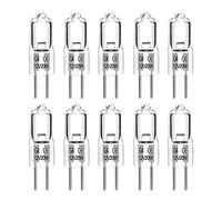 G4 Halogen Bulbs 20W 12V Dimmable Warm White 2700K, 2 Pin Clear Capsule Lamp for Cooking, Crystal Chandeliers, Track Lighting - Pack of 10