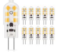 G4 LED Bulb 1.5W, Warm White 3000K, AC/DC 12V, Equivalent to 20W Halogen Bulb, 180lm, Non-Dimmable, 10pcs