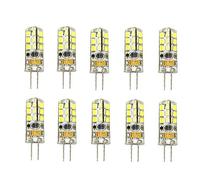 G4 LED Bulb 12v 3W not Dimmable Daylight White 6000k AC DC 2835 24 led 180lm Equivalent 20w Halogen Bulb 10pcs