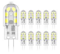 G4 LED Bulb 2W, 20W, Cool White 6000K, 200lm, 12 SMD LEDs, 12V AC/DC - Pack of 10 [Energy Class A+]