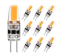 G4 LED Bulb 2W Equivalent to 20W T3 JC Type Bi-Pin G4 Base Halogen Bulb, AC/DC 12V Warm White 3000K G4 Bulb for Under Cabinet Light, Ceiling Lights, RV, Boats, Outdoor Landscape Lighting (10 Pack)
