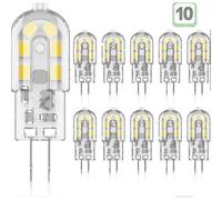 G4 LED Bulb 2W, Warm White 3000K, 12V AC/DC, 12 SMD, 200lm, Energy Class A+ (Pack of 10)