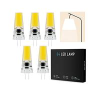 G4 LED Bulb, 5W G4 bulb, 450 lumens, DC 12-24V, 360 ° Light angle, dimmable LED G4 bulb, without flash (Color : Bianco naturale, Size : 5 Pack)