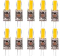 G4 LED Bulb 6W, 10pcs LED Bulbs, 600LM, 6W Equivalent To 60W Halogen, AC220V-240V, 360° Beam Angle For Home Lighting(Warm White 3000k)