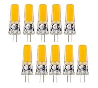 G4 LED Bulb Bin-pin Light Bulb COB 3W G4 Bulb 25W Halogen Bulb Equivalent 340 Lumens DC/AC 12-24V (10 Pack) (Color : White) (Warm White)