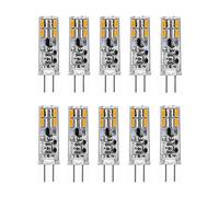G4 LED Bulb Light 2W 12V AC/DC G4 Bi-pin Base Lamp 16x4014 SMD 20W Halogen Bulbs Replacement for Landscape Under Cabinet Lighting, Non-dimmable, 10-Pack (Color : Cool White)