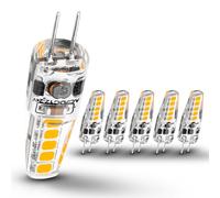 G4 LED Bulb Warm White 2700K, Energy Saving, AC/DC 12V-24V, 2W Replacement 20W Halogen Bulb, Non-Dimmable, Non Flicker, G4 Bi-Pin LED Light Bulb for Home Lighting,Chandelier, Cabinet 220lm, Pack of 6