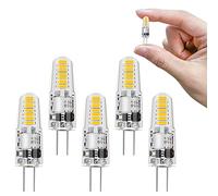 G4 LED Bulbs 1.2W Natural White 4000K AC/DC 12V 15W Halogen Replacement LED Bulbs, 110LM G4 Energy Saving Pin Cap Bulb for Bedroom, Kitchen, Dining Room (Pack of 5)