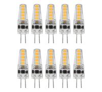 G4 LED Bulbs 2W 12V Warm White 3000K Non Dimmable Bi Pin Base Energy Saving Bulb for Chandelier Home Lighting Decor 10pcs