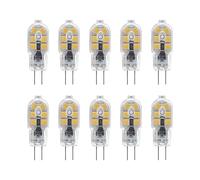 G4 LED Bulbs 2Watt, AC 220-240V, Warm White 3000K LED Lamps, 20 Watt Halogen Bulbs Equivalent, 360°Beam Angle, 200lm, Non Dimmable, Pack of 10