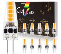 G4 LED Bulbs Dimmable, 4000K Natural White 200LM, 2W G4 LED Equivalent 20W G4 Halogen Lamps, AC/DC 12V-24V, Non Flicker, Bi-Pin Base JC Type Energy Saving LED Light Bulbs, 360° Beam Angle, 10 Pack