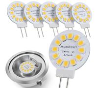 G4 LED Bulbs Natural White 4000K 2W equivalent to G4 12V 20W Halogen Capsule Light Bulb 2 Pin Base - Mini 12 Volt 20 Watt LED Bulb G 4 for Cooker Hood Extractor Oven - Lamp Bulb 20w/12v Bipin - 6pcs