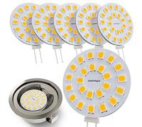 G4 LED Bulbs Warm White 3000K 2W equivalent to JC G4 12V 20W Halogen Capsule Light Bulb 2 Pin Base - Mini 12 Volt 20 Watt LED Bulb G 4 for Cooker Hood Extractor Oven - Lamp Bulb 20w/12v Bipin - 6 Pack