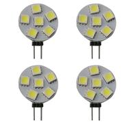 G4 LED Light Bulb Dimmable DC 12V 1W 2W 3W Replace 10W 20W 30W LED Disc JC Side Pin G4 for Recessed Puck Lighting Chandelier Wall lamp Table lamp(1W Cool White 6000K,6pack)