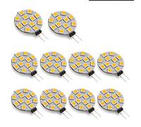 G4 LED Light Bulb, G4 Base, 120° Beam Angle,Dimmable, Side-Pin LED G4 12 SMD 5050,2W, Equivalent to 20W Halogen Bulb, DC12V, 180 Lumens, 10-Pack,by LLP-LED (Color : Cool White)