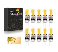 G4 LED Light Bulbs, AC/DC 12-24V 3W Dimmable G4 LED Lamp Natural White 4000K 270LM, Replacement for 20W 30W Halogen Bulbs, No Flickering, 10pcs