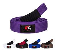 G4 VISION Jiu Jitsu BJJ Belts Brazilian Adult A1 A2 A3 A4 Black Brown Purple Blue White (Purple, A4)