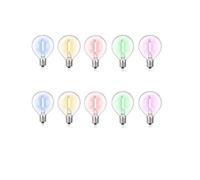G40 Multicolor Led Replacement Bulb Colored Filament Bulb 1W E12 RGB Globe Mini Ball Lamp For String Light Christmas Party Decor