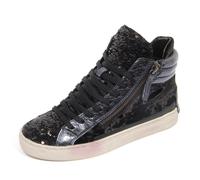 G4252 sneaker bimba CRIME black/dark grey metallic velvet paillettes shoe kid