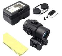 G43 Magnifier, 3X Magnifier with Switch to Side Quick Detachable QD Mount for 20mm Rail (Black)