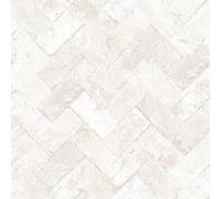 G45427 - Just Kitchens Herringbone Brick Beige Galerie Wallpaper