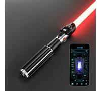 G4E Lightsaber with Bluetooth App, Smooth Swing, 16 Sound fonts, Infinite RGB Colour Change, Motion Control. Upgraded RGB v3.0. Light Saber For Adults and Cosplay. (DV RGB (Duelling))