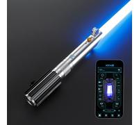 G4E Lightsaber with Bluetooth App, Smooth Swing, 16 Sound fonts, Infinite RGB Colour Change, Motion Control. Upgraded RGB v3.0. Light Saber For Adults and Cosplay. (Ani RGB (Duelling))