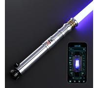 G4E Lightsaber with Bluetooth, Smooth Swing, 16 Sound fonts, Infinite RGB Colour Change, Motion Control. Upgraded RGB v3.0. Light Saber For Adults. (Polished RGB)