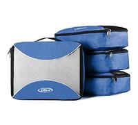G4Free 3pcs/4pcs/6pcs/7pcs/9pcs Packing Cubes Suitcase Organiser Packing Bags Luggage Organiser Value Set for Travel Home Storage ((1S+2M+2L+1XL)-6PC, Navy Blue)
