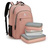 G4Free 40L Carry on Backpack, Extra Large Laptop Backpack Flight Approved Casual Daypack With 3 Packing Cubes for Weekender Bussiness Traveling