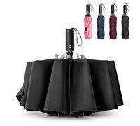 G4Free 54 Inch Windproof Folding Large Umbrella 10 Ribs Compact Auto Open Close Travel Umbrellas for Rain and Sun