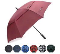 G4Free 55/63/69/72/80 inch Golf Umbrella Windproof Double Canopy Extra Large Size Automatic Opening Umbrella Waterproof