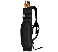 G4Free Archery Deluxe Canvas Back Arrow Quiver Hunting Target Arrow Quiver