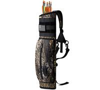 G4Free Archery Deluxe Canvas Back Arrow Quiver Hunting Target Arrow Quiver