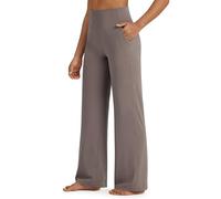 G4Free BareFeel Yoga Pants for Women High Waist Wide Leg Trousers with Pockets Stretch Joggers Casual Dress Lounge Pants (Taupe,XXL)