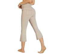 G4Free Bootcut Capri Pants Yoga Pants for Women High Waist Casual Flare Pants with 4 Pockets Petite/Regular/Tall
