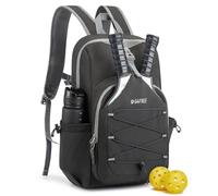 G4Free Lightweight Pickleball Bag, Pickleball Backpack for Men and Women, Adjustable Padel Bag Fits 2 to 4 Paddles, Shoulder Daypack for Sports(Dark Grey)