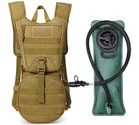 G4Free Military Tactical Bag Hydration Pack Running Backpack with 3L Upgraded Water Bladder for Hiking Cycling Mountain Camping