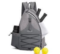G4Free Pickleball Backpack Tennis Bag for Women & Men, Adjustable Sling Bag with Waterproof Pocket/Fence Hook