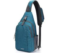 G4Free Sling Bag Backpack Anti Theft Chest Shoulder Bag Crossbody Gym Daypack with Earphone Hole for Outdoor Cycling Travel Hiking Men Women