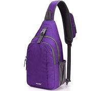 G4Free Sling Bag Backpack Anti Theft Chest Shoulder Bag Crossbody Gym Daypack with Earphone Hole for Outdoor Cycling Travel Hiking Men Women