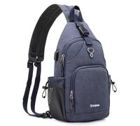 G4Free Sling Bag Crossbody Backpack with Charging Port & RFID Blocking Hiking Daypack Shoulder Chest Bag for Women Men