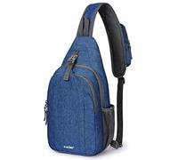 G4Free Sling Chest Bag RFID Crossbody Backpack Shoulder Bag with Earphone Hole