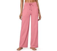 G4Free Sweatpants Womens Wide Leg Yoga Pants High Waist Joggers Drawstring Sports Trousers with Pockets Tracksuit Bottoms Stretch Lounge Pants Workout Training Pink
